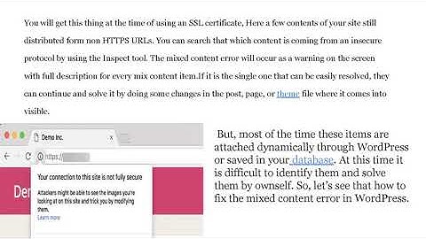Quick Fix Mixed Content Error in WordPress