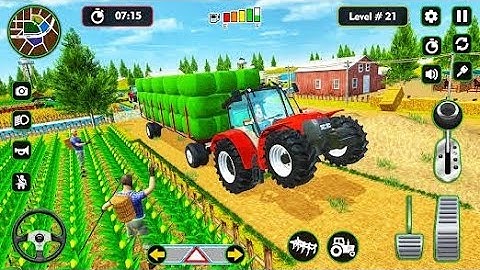 Modern Tractor Farming Driving Simulator 3D !New Tractor Games 2026 ! Tractor Game Android Gameplay