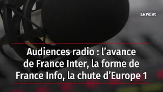 Audiences radio : l’avance de France Inter, la forme de France Info, la chute d’Europe 1