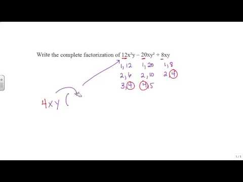 video 2.3.2 complete factorization of a polynomial