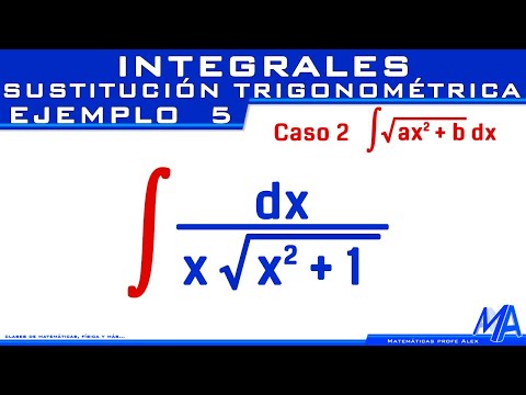 Integrales por sustitución trigonométrica | Caso 2 Ejemplo 5