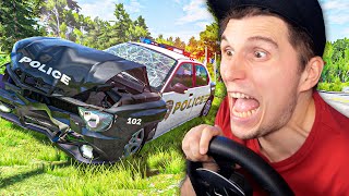 Wilde Verfolgungsjagd endet mit VOLLSCHADEN | BeamNG screenshot 5
