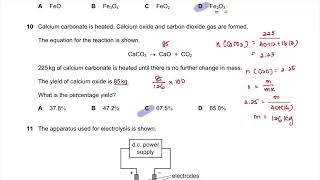 IGCSE Chemistry Paper 21 - Oct/Nov 2024 - 0620/21/ON/24 FULLY SOLVED (Part 1)