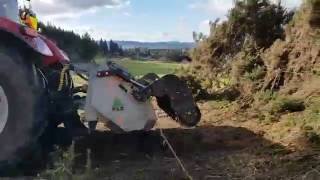 FAE MULCHING GORSE - Push roller reverse pass, Mulch with Forward pass