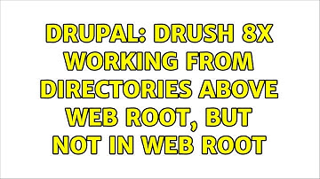 Drupal: Drush 8x working from directories above web root, but not in web root