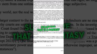 “Fantasy World” writes Judge Arthur Engoron in Trump ruling