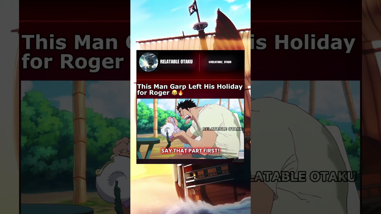 This Man Garp Left His Holiday For Roger Onepiece Godvalley Shorts