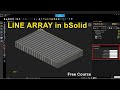 Biesse B_SUITE Tutorial: How to Use Line Array in bSolid (Step-by-Step)
