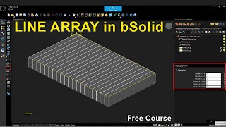 Biesse B_SUITE Tutorial: How to Use Line Array in bSolid (Step-by-Step)