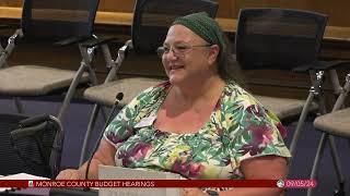 Monroe County Budget Hearings, September 5, 2024