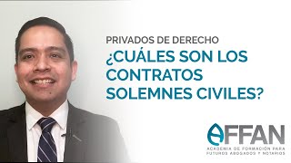 What are formal civil contracts? | Private Questions