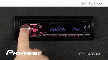 How To - DEH-X2800UI - Set The Clock