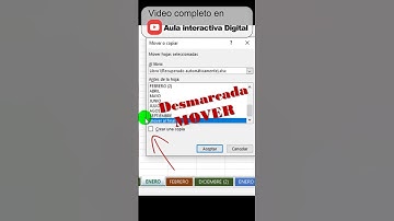 😜¡Como MOVER y COPIAR Hojas de Excel! #shorts