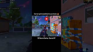 Correct your sprint sensitivity for best movement #PUBGMobile #CrateOpening #SONIC #M249#PUBGMobile