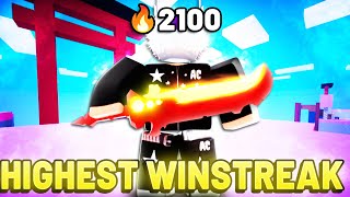I Risked The HIGHEST Winstreak In Roblox Bedwars...