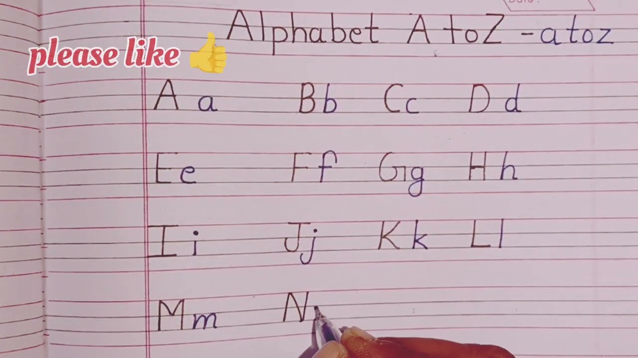  How To Write Capital And Small Letters |ABC Alphabet ✍️Handwriting for kids | 