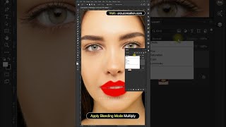 How to Create Highly Realistic Lipstick in Photoshop - Photoshop Shorts Tutorial