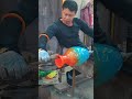 Super healing blue vase making process, flowing freely between gravity and liquid #shorts
