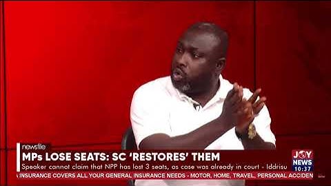 Speaker cannot claim the NPP has lost 3 seats, as case was already in court - Habib Iddrisu