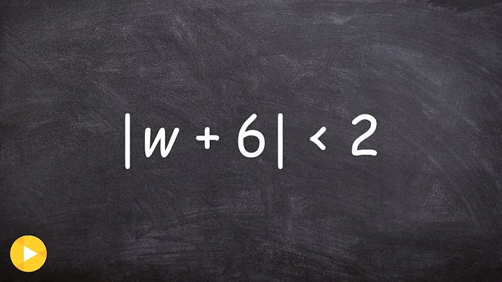 Solving an absolute value inequality using an and compound inequality
