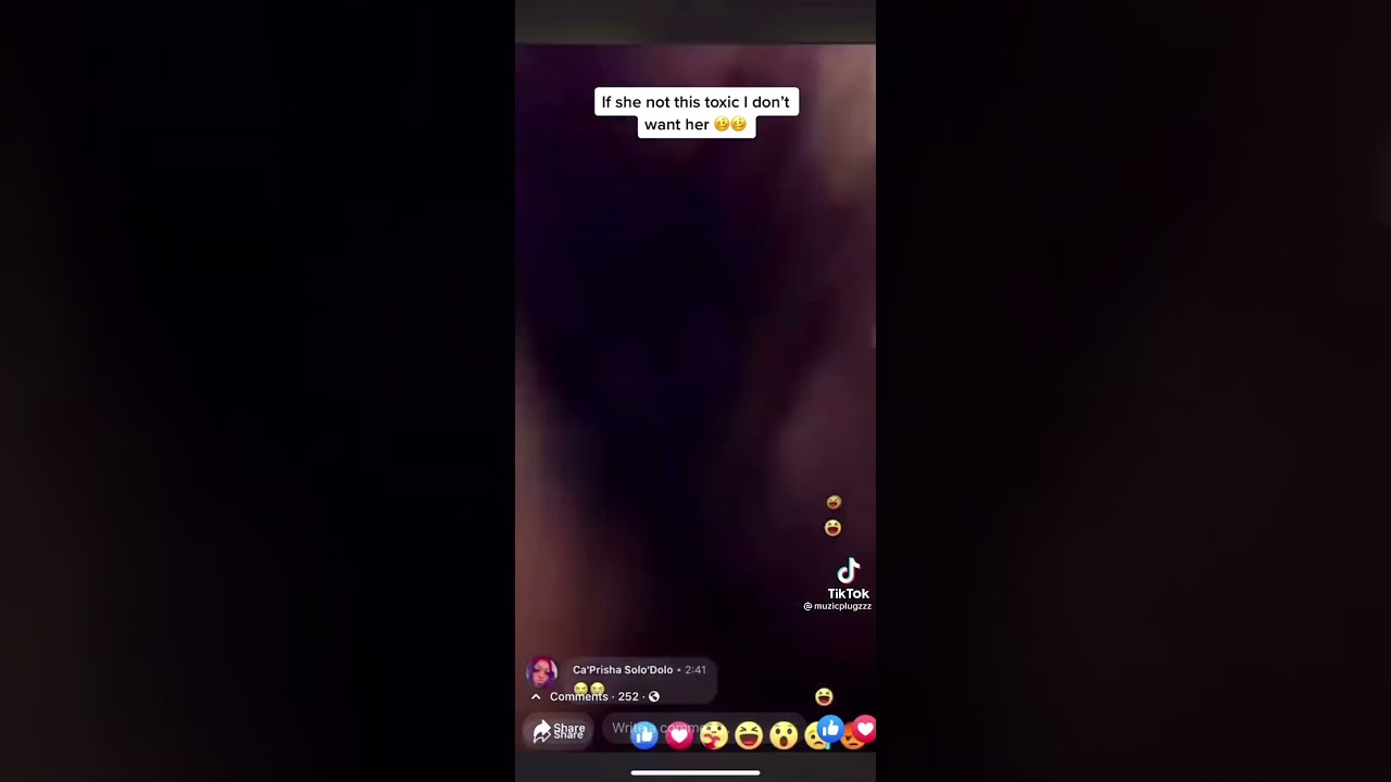 Toxic couple argue on Facebook live