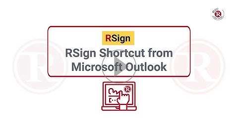 RSign® template feature in RMail® for Outlook to send documents for e-signatures.