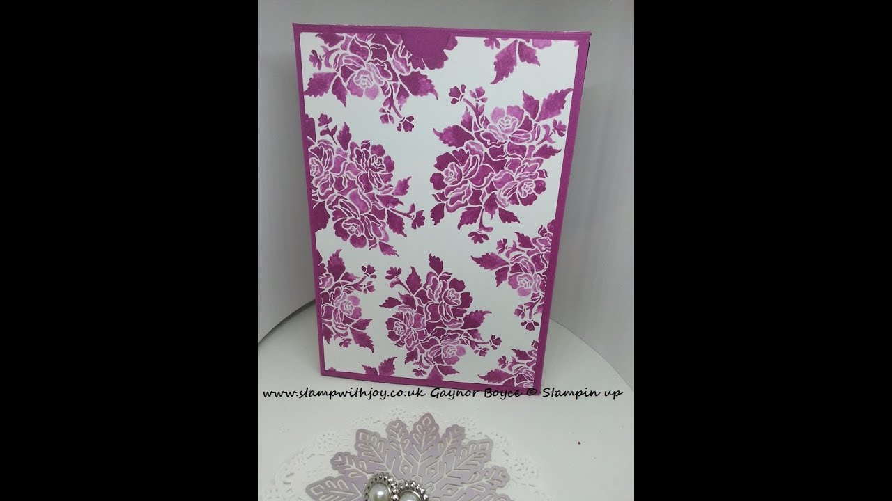 C6 A2 fold flat box for everyday cards Stampin up - YouTube