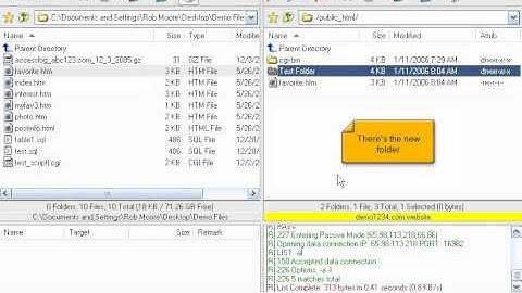 Uploading files using FlashFXP