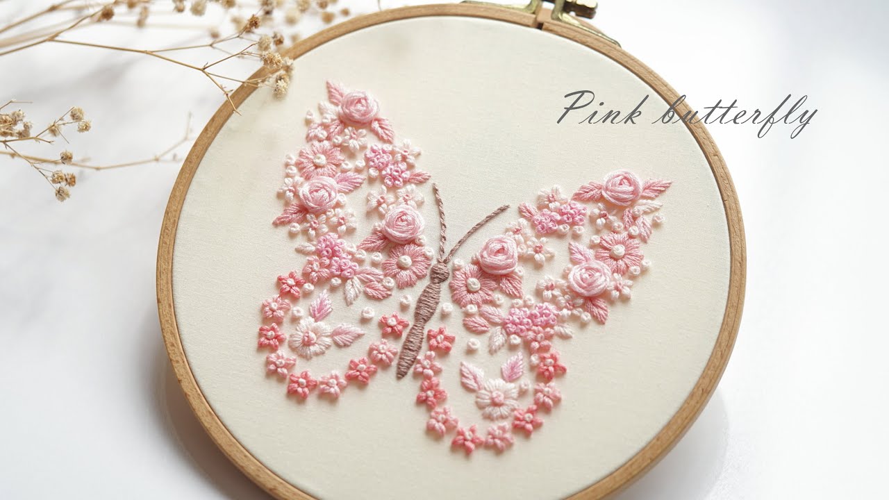 Pink butterfly is here, full all flowers, full of blossoms! PDF pattern