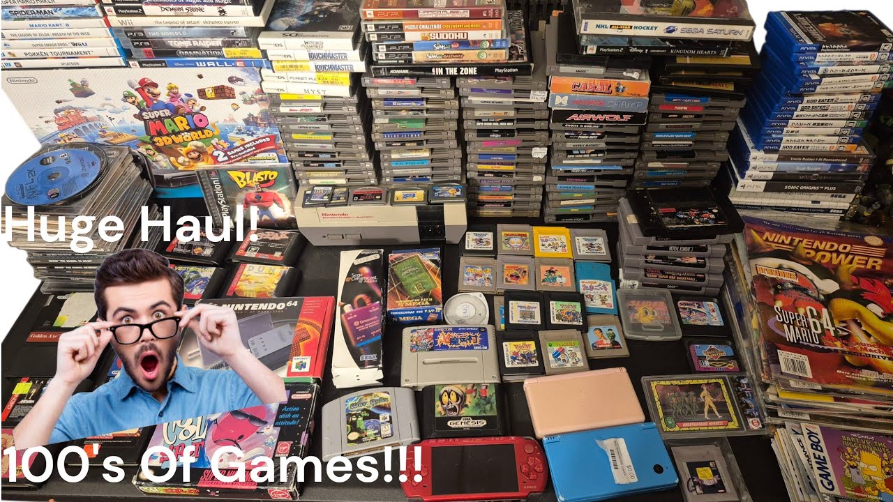 Huge Retro Video Games Pickup/Haul! Nintendo Sega Playstation Xbox Game Collecting In 2025