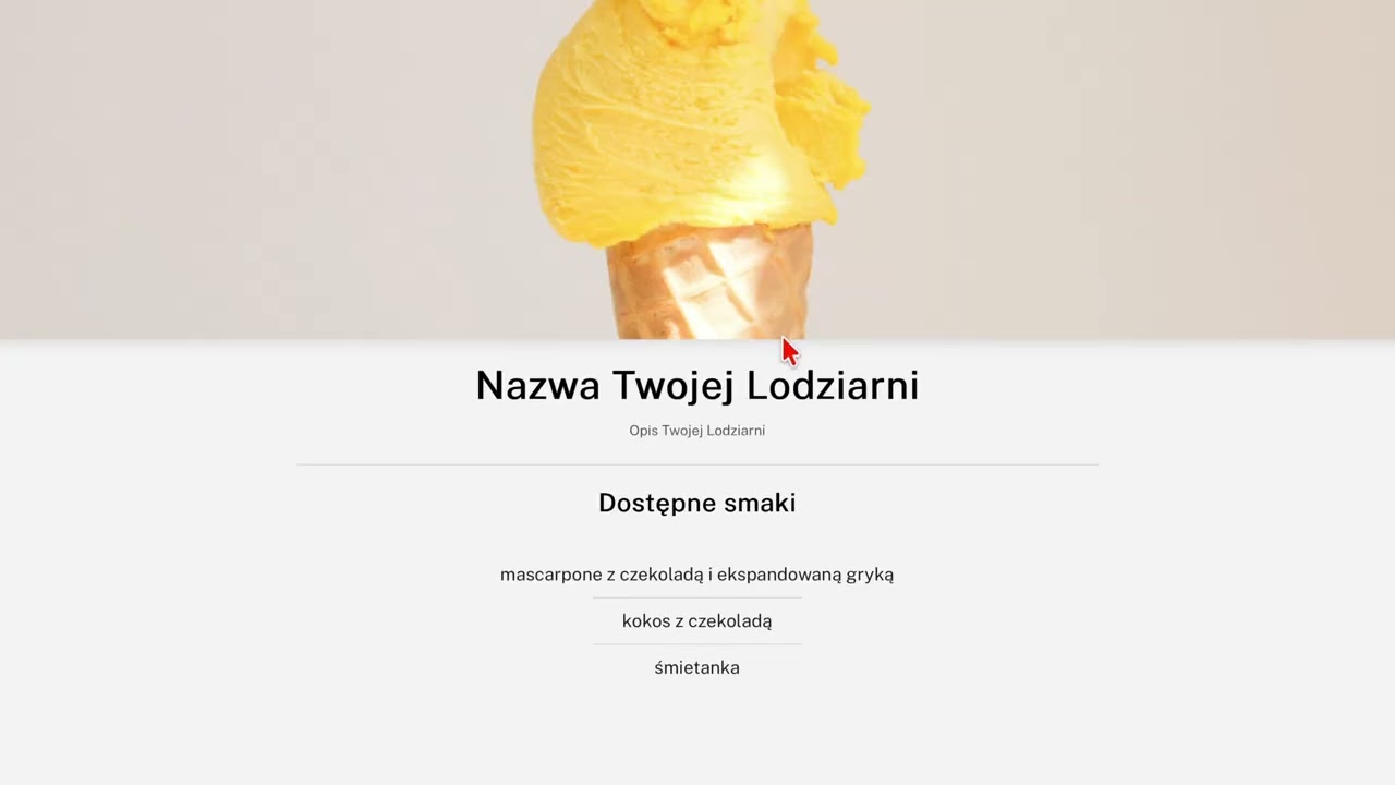 Publiczna strona Twojej lodziarni - jak stworzyć i po co to komu?