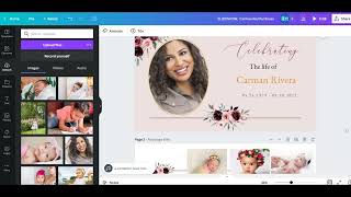 How to Edit a Funeral Slideshow in Canva | Memorial Slideshow Tutorial
