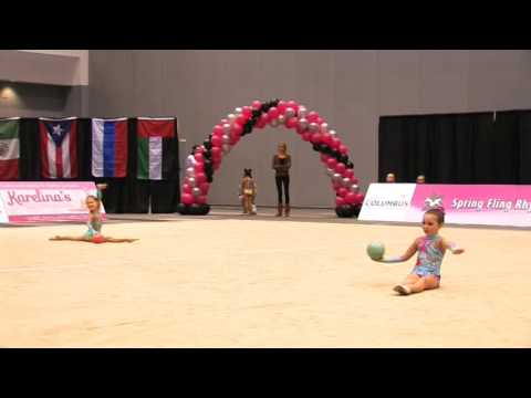 6 year old Rhythmic Gymnastic Ball routine 2014