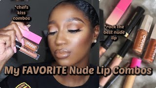 Nude Lip Combos You should Try IMMEDIATELY| My Top Combos for Brown skin 👸🏾 screenshot 4