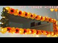 DIY FLOWER MIRROR W/ LIGHTS *cheap*