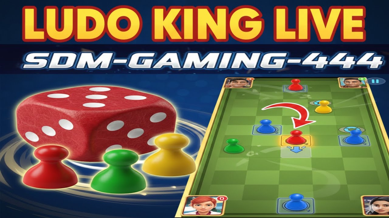 Ludo King Live: Fun Gameplay with Friends! 🎲 SDM-GAMING-444