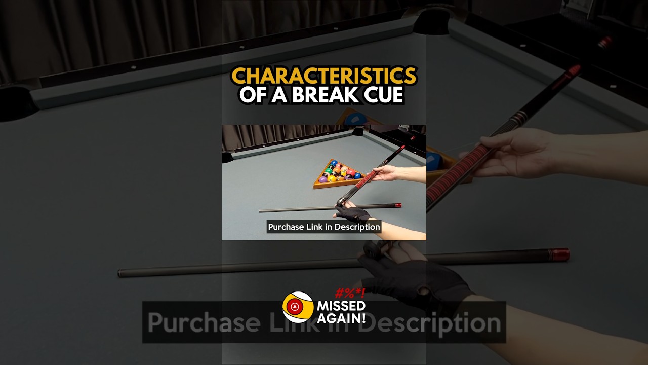 Characteristics of a Break Cue in Pool #9ball #8ballpool #billiards #breakcue