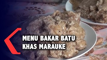 Menu Sagu Sep Bakar Batu Khas Merauke