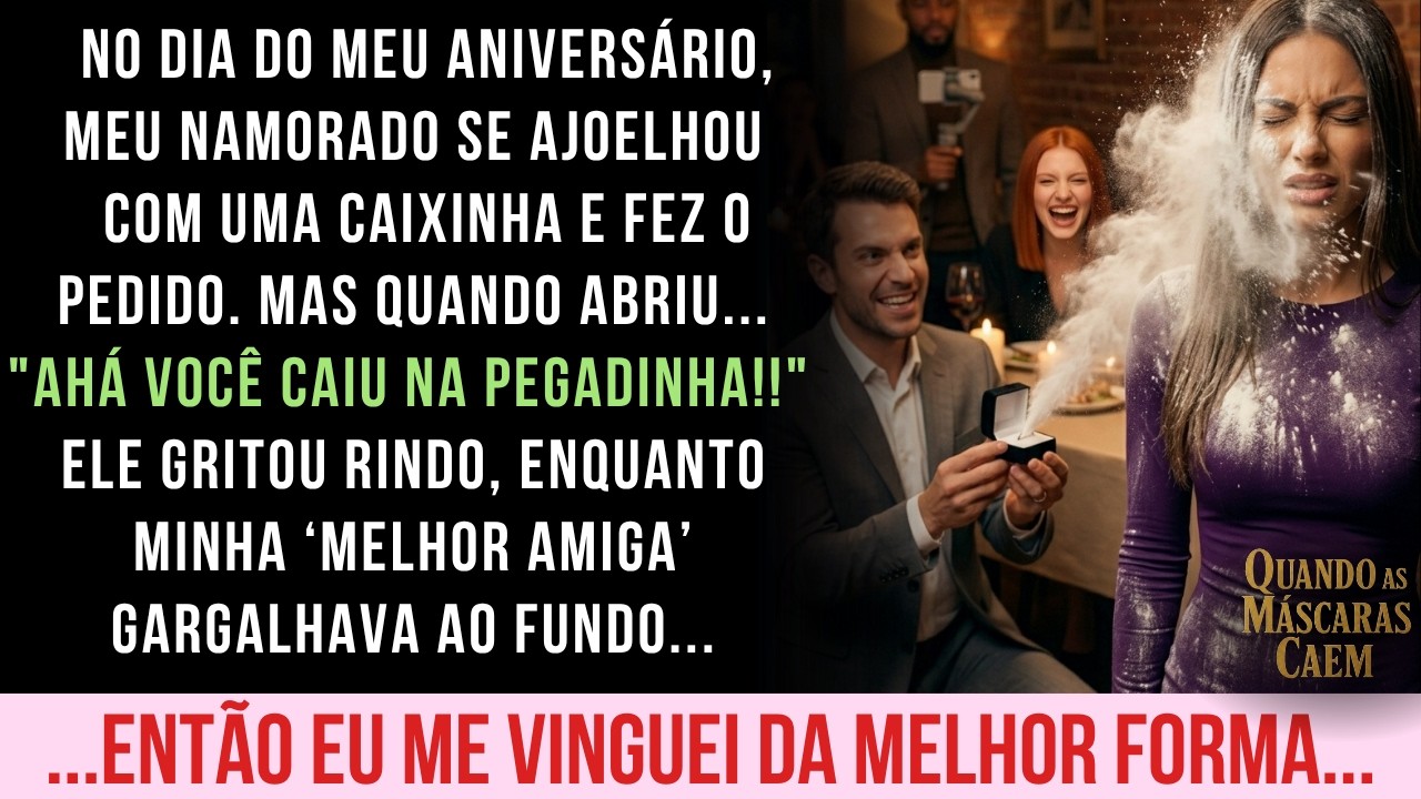 Eu estava a celebrar os meus 29 anos quando o salão inteiro parou. O Leandro ajoelhou-se com uma caixinha de veludo preto e pediu-me em casamento. Gritei que sim. Abri a caixa. O estalo foi seco,...