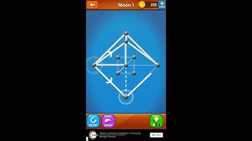 One Line : Single Stroke Drawing || Moon - 01