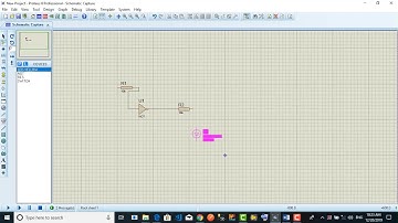 NOT Gate Simulation in Proteus