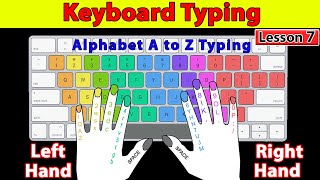 Keyboard Typing Tutorial Day 7 | English Keyboard Typing | Alphabet A to Z Typing | #keyboardtyping screenshot 1