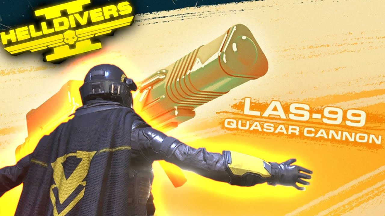 Quasar Rifle The LAS-99 Quasar Cannon is LIBERATING | Helldivers 2 - YouTube