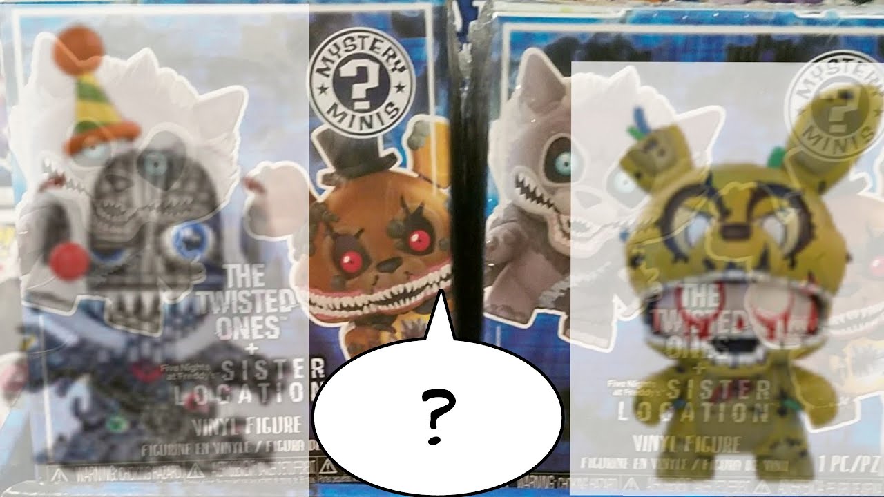 Five Nights at Freddy's Funtime Freddy Sister Location Figure Mystery Minis  Blind Bags Box Opening 