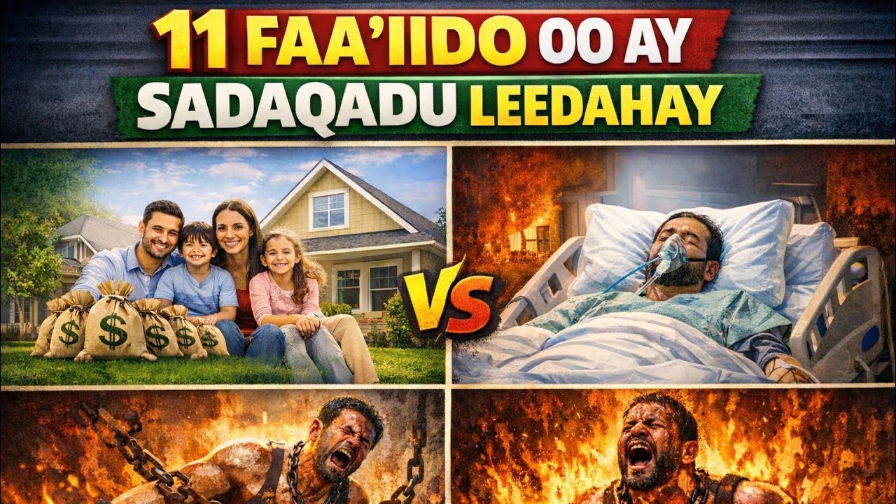 |Ma ogtaha faa'iidooyinka sadaqadu nolashada  kusoo kordhinayso||11 faa'iido ||farxad||