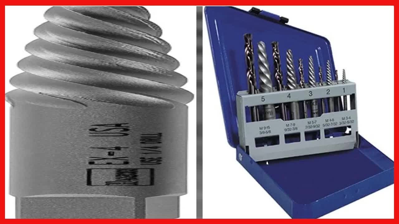 IRWIN Screw Extractor/ Drill Bit Set, 10Piece (11119) YouTube