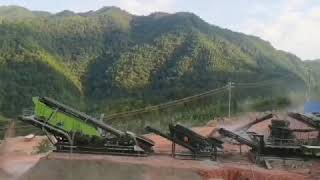 Mesda MCP (Modular Crusher Plant ) Crushing line is working at site