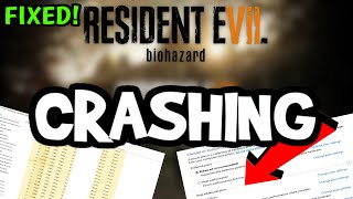 How To Fix Resident Evil 7 Crashing! (100% FIX)