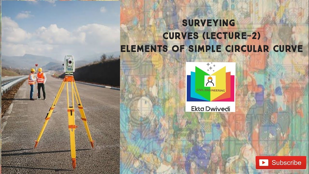 SURVEYING- CURVES (LECTURE-2) (Elements and formulae of Simple Circular ...