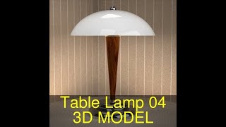 3D Model of Table Lamp 04 Review